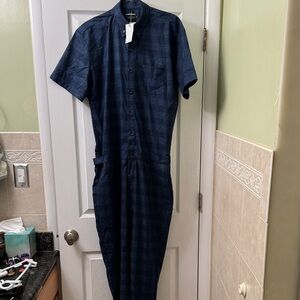 Romperjack Navy Blue Short Sleeve Jumpsuit